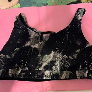 Old Navy Black, White and Purple Sports Bra